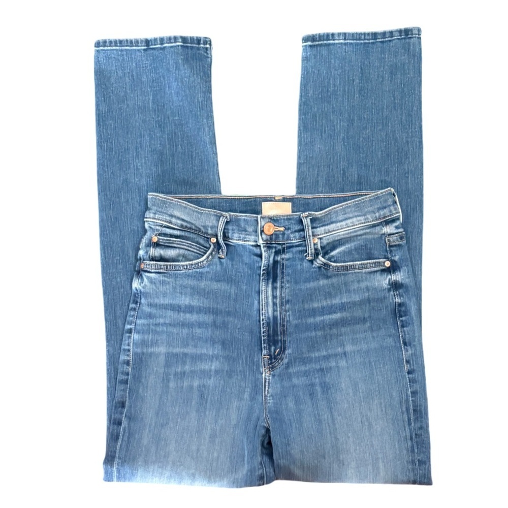 MOTHER The Swooner Rascal Hover Straight Leg Denim Jeans in Healing Jar Size 28 - Picture 5 of 14